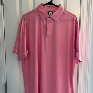 Medium FootJoy golf shirt. Pink and white houndstooth. Excellent condition